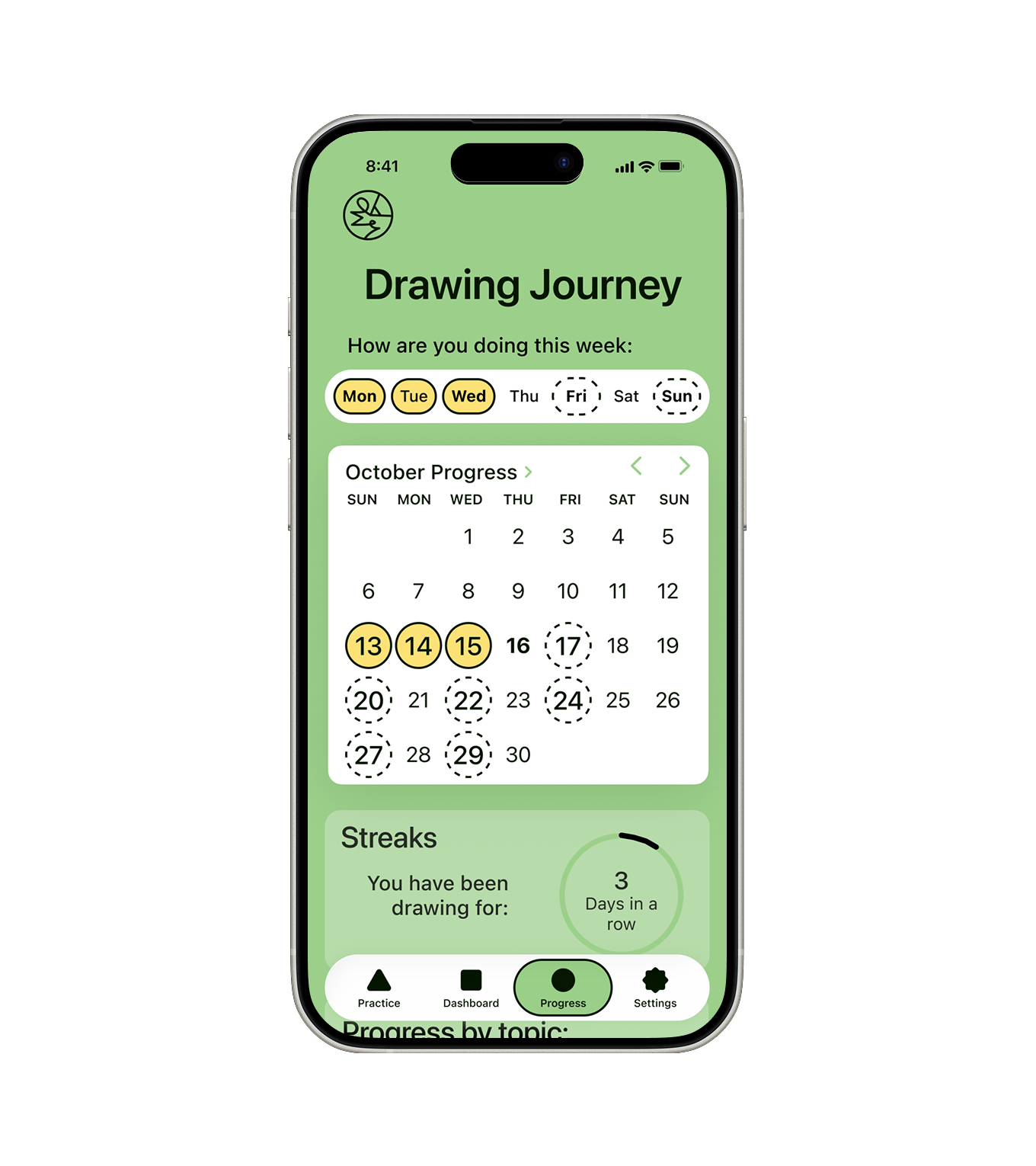 Draw app screen showing a next-steps feature